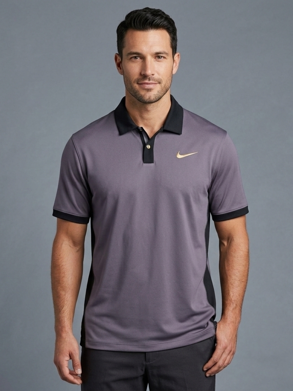 Nike Tiger Woods Collection Dri Fit Golf Polo Sizd Med